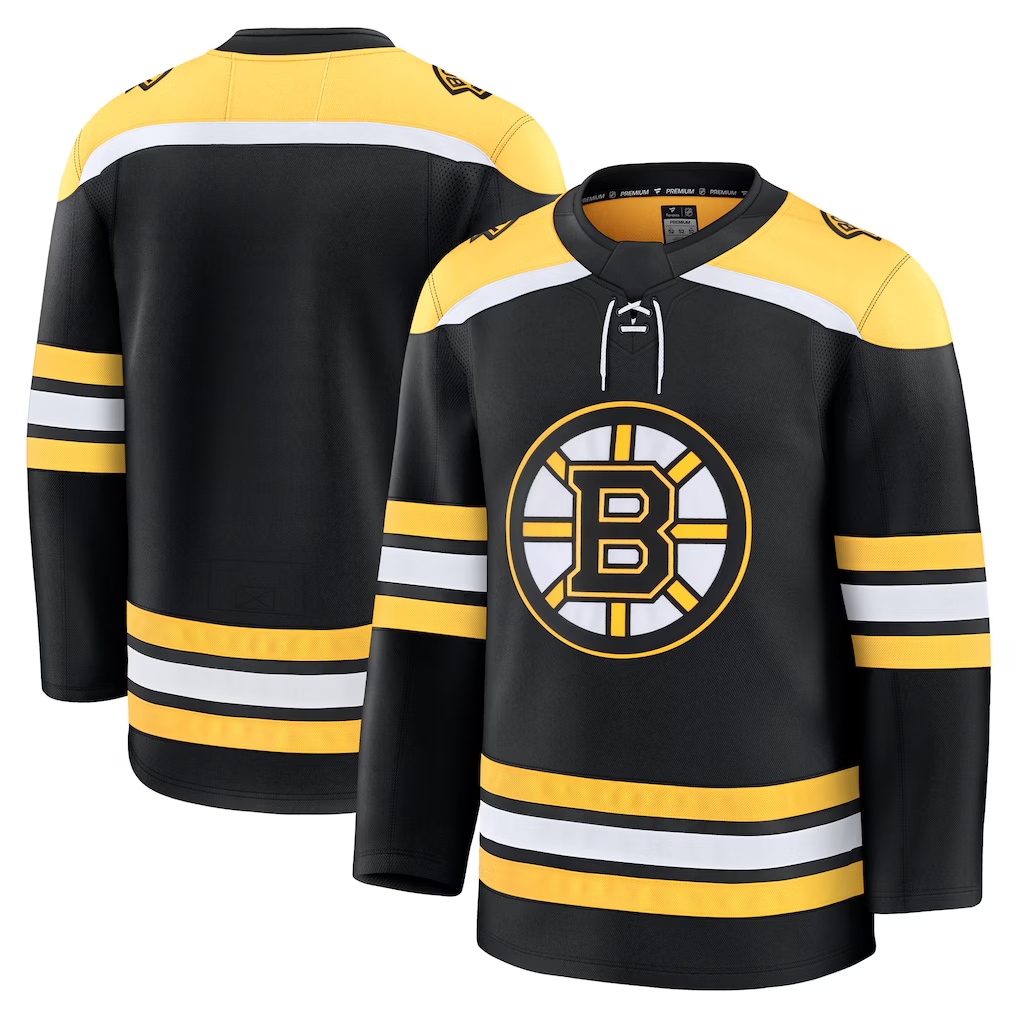 Boston Bruins Fanatics Black Home Premium Embroidery Jersey