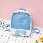 2026 Clear Transparent Kawaii Backpacks Women Harajuku Bow-knot Itabags School Bags for Teenager Girls