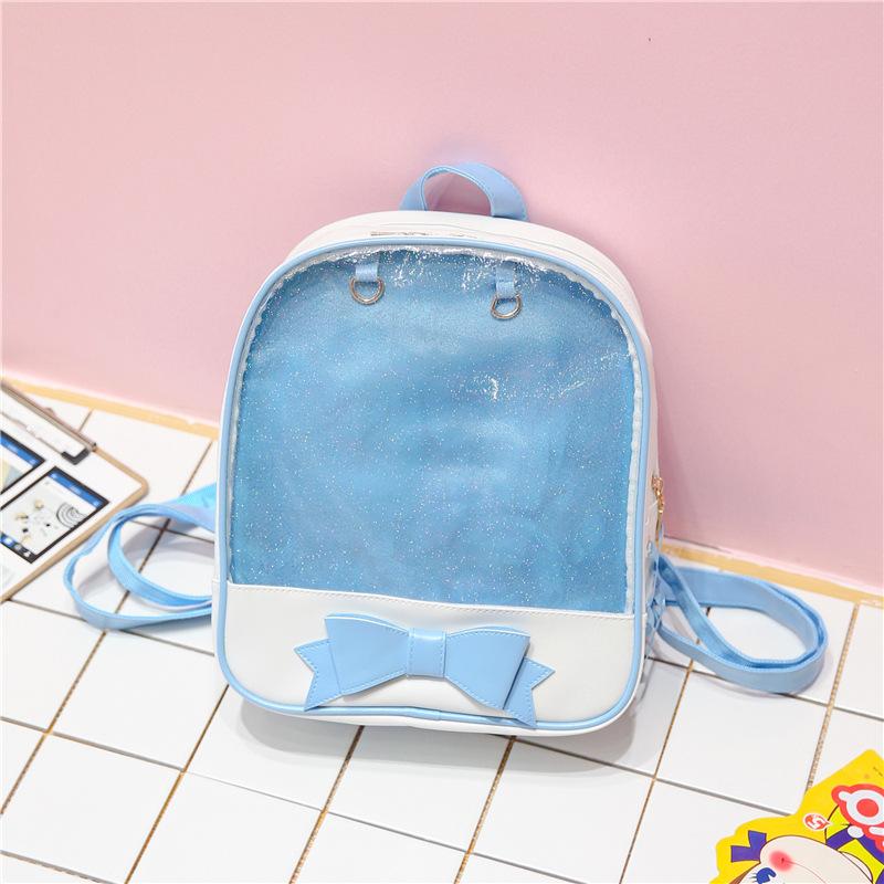 2026 Clear Transparent Kawaii Backpacks Women Harajuku Bow-knot Itabags School Bags for Teenager Girls
