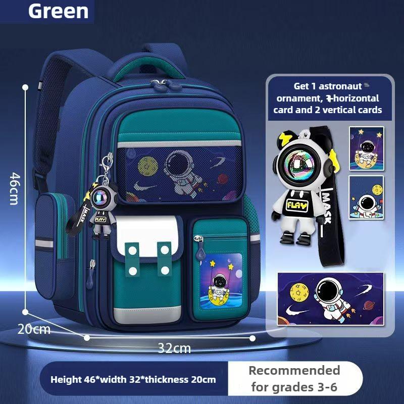 2026 Astronaut Cartoon Backpack Grades 3-6 Large Capacity Schoolbag Outdoor Waterproof School Bag