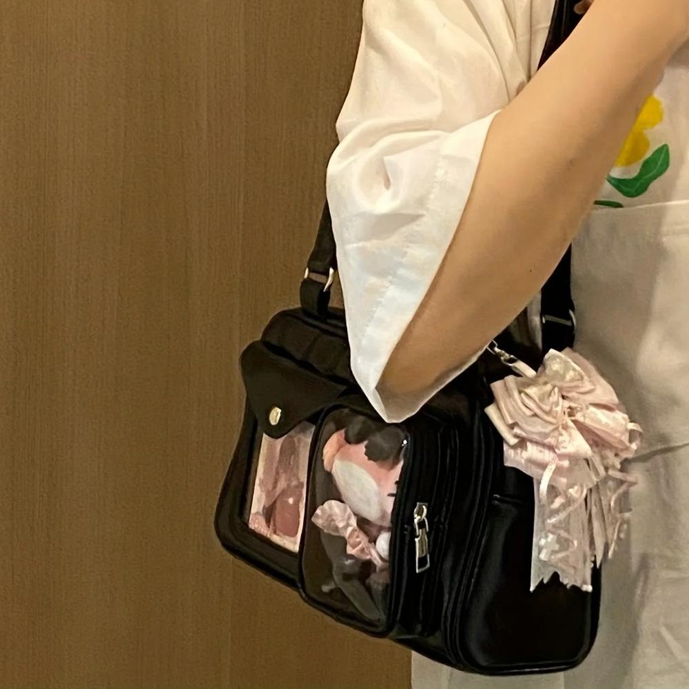 2026 Cute Anime Crossbody Bag for Women, Large Capacity Purse for School, Cosplay & Daily Use. Durable &