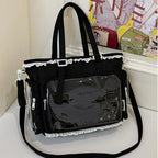 2026 Ballet Girls Large Capacity Kawaii Itabag Japanese Transparent JK Shoulder Crossbody Bags Gift For