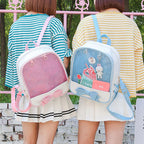 2026 Clear Transparent Kawaii Backpacks Women Harajuku Bow-knot Itabags School Bags for Teenager Girls