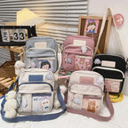 2026 2026 New Women Personality Creative Transparent Card Girl Student Messenger Bag Cute Funny Mobile