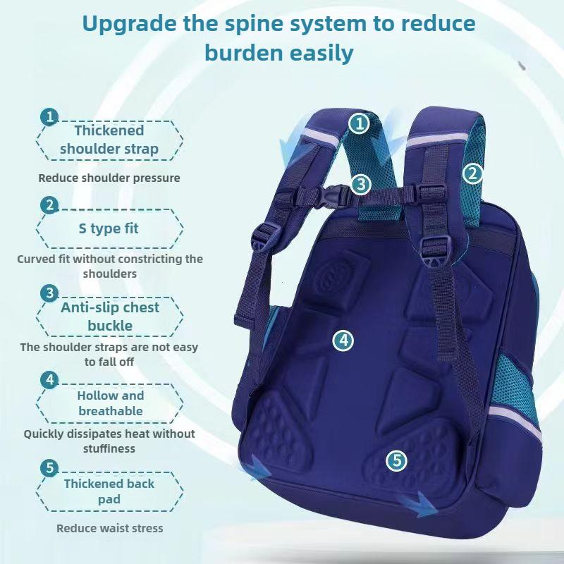 2026 Astronaut Cartoon Backpack Grades 3-6 Large Capacity Schoolbag Outdoor Waterproof School Bag