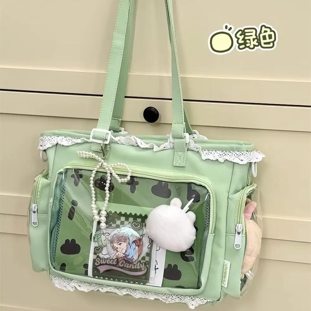 2026 Ballet Girls Large Capacity Kawaii Itabag Japanese Transparent JK Shoulder Crossbody Bags Gift For