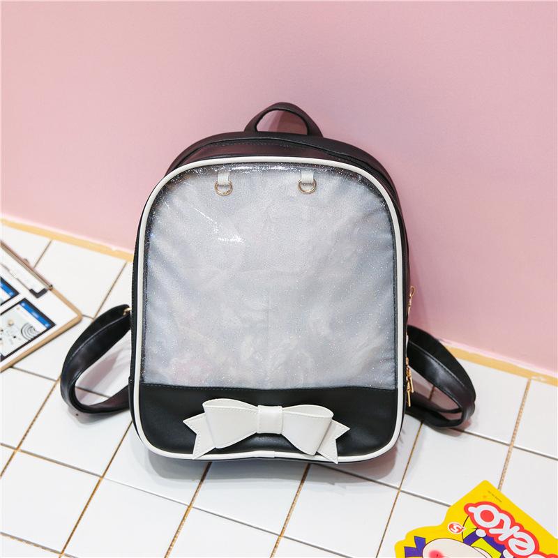 2026 Clear Transparent Kawaii Backpacks Women Harajuku Bow-knot Itabags School Bags for Teenager Girls