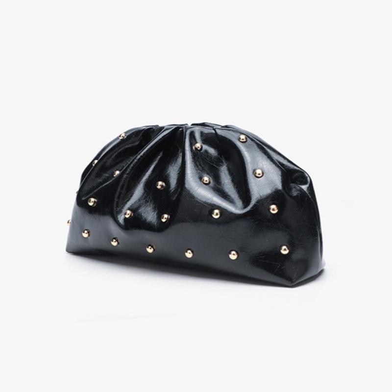 2026 2026 New Women's Zipper Handbag Fashion Simple Multifunctional Clasp Bag Mushroom Nail Large