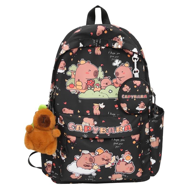 2026 Cute Capybara Backpack for Girls Boys Student Teenager Children's Rucksack Women Cute Casual School