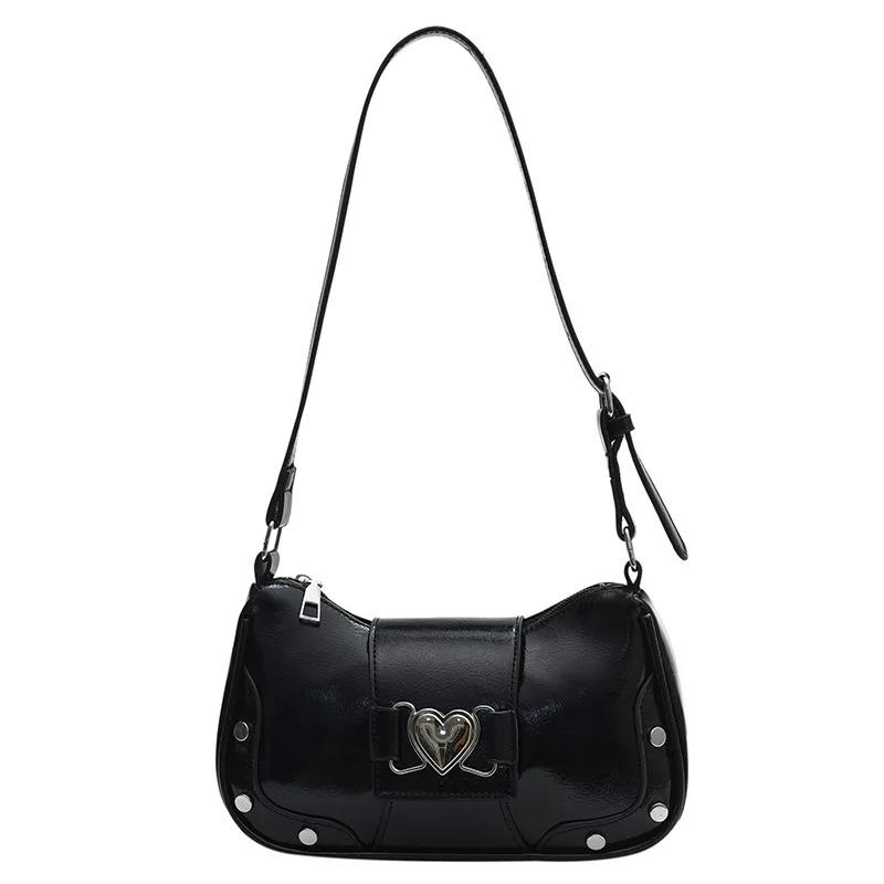2026 Fashion Women Shoulder Bag Y2K Armpit Bag Luxury Design Bolsos Pleated Underarm Bag Solid Color