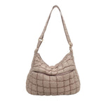 2026 2026 New Quilted Puffer Shoulder Bag for Women Large Capacity Tote Sling Bag Fashion Casual