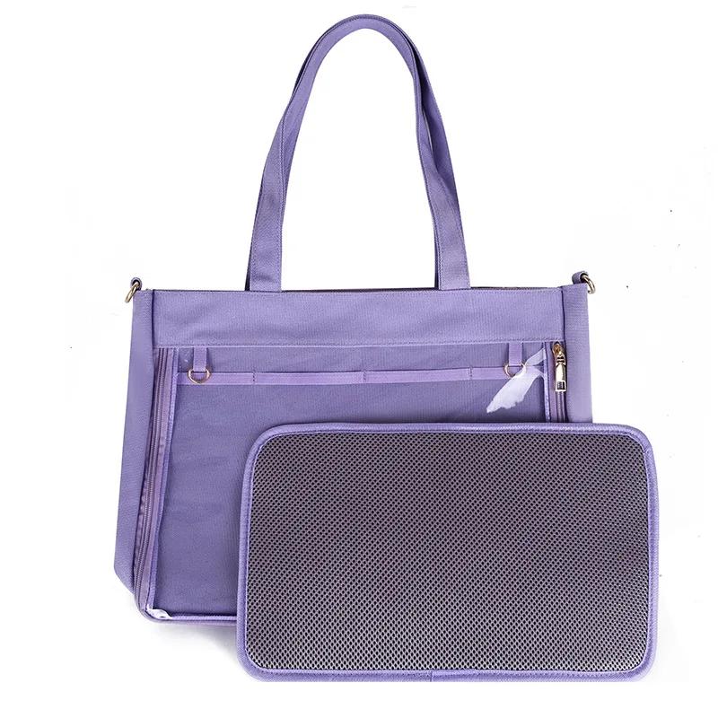 2026 Big Ita Bag Black with Insert Japanese Cute Clear Women Double Straps Girls Kawaii Transparent