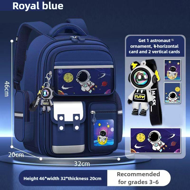 2026 Astronaut Cartoon Backpack Grades 3-6 Large Capacity Schoolbag Outdoor Waterproof School Bag