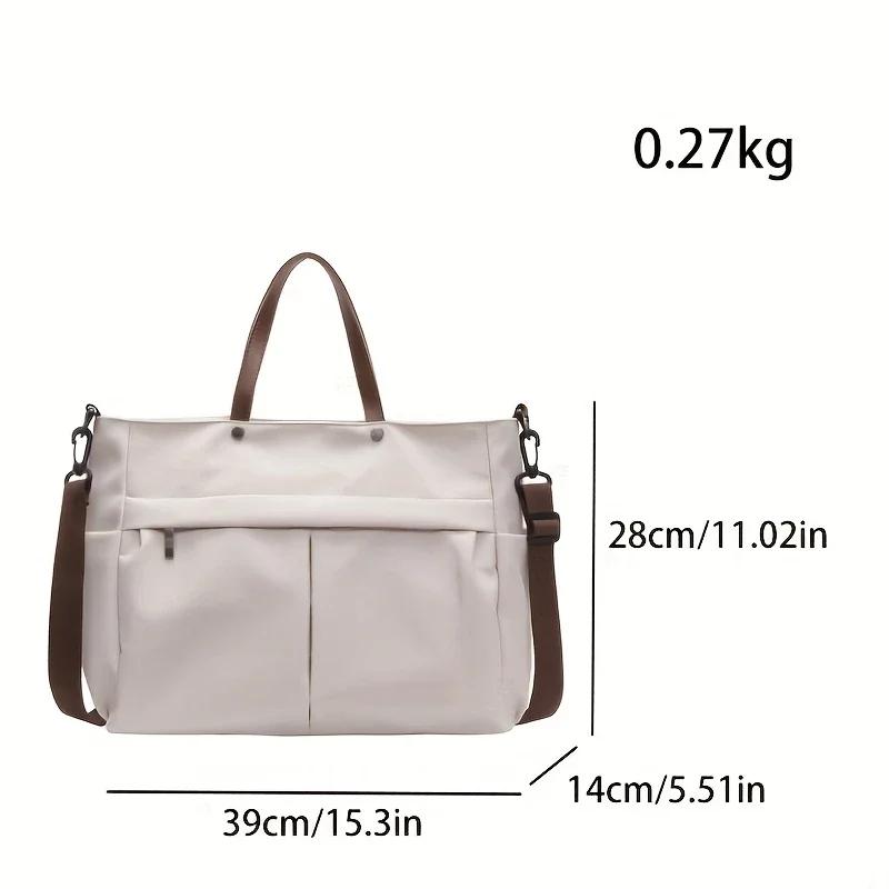 2026 Designer Women's Tote Bag Spacious Nylon Handbag Multiple Pocket Large Capacity Commuting Shoulder