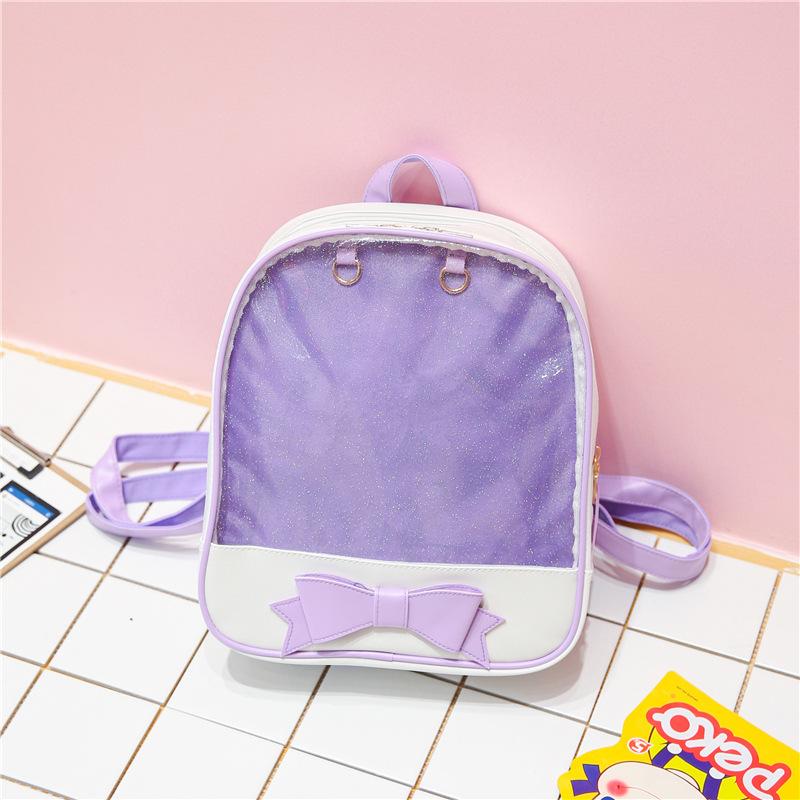 2026 Clear Transparent Kawaii Backpacks Women Harajuku Bow-knot Itabags School Bags for Teenager Girls