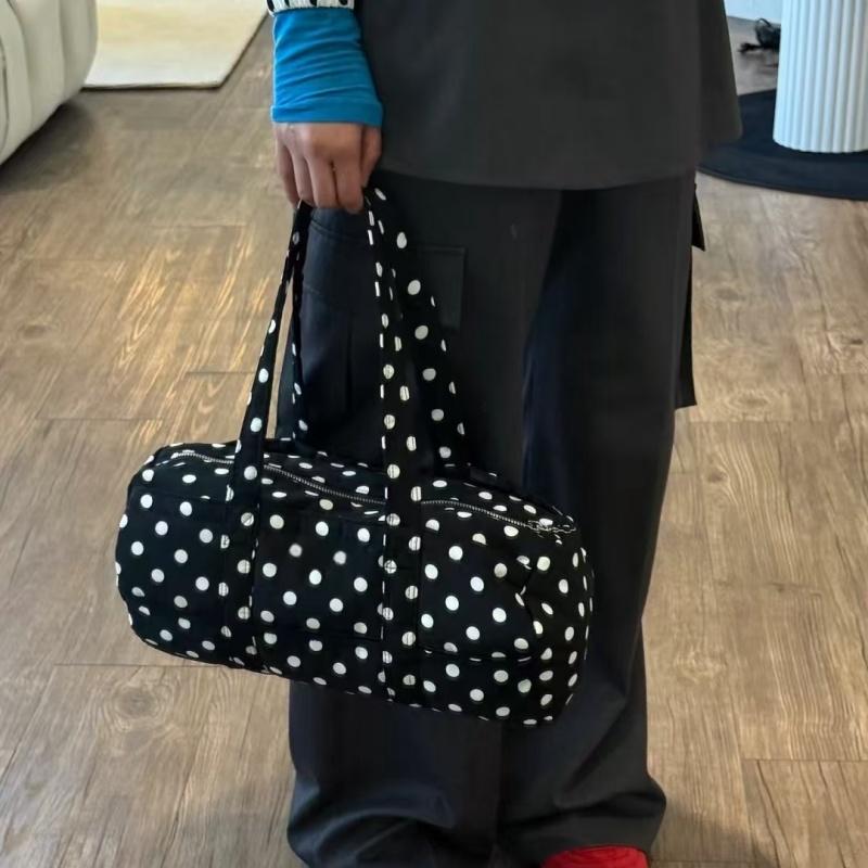 2026 2026 New Korean Sle Large Capaci Shoulder Bag Casual Travel Ladies Handbag Women's Y2k Polka Dot