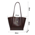 2026 Branded Designer Shoulder Tote Bags For Women Soft PU Leather 2-IN-1 Big Capacity Shopper Tote Set