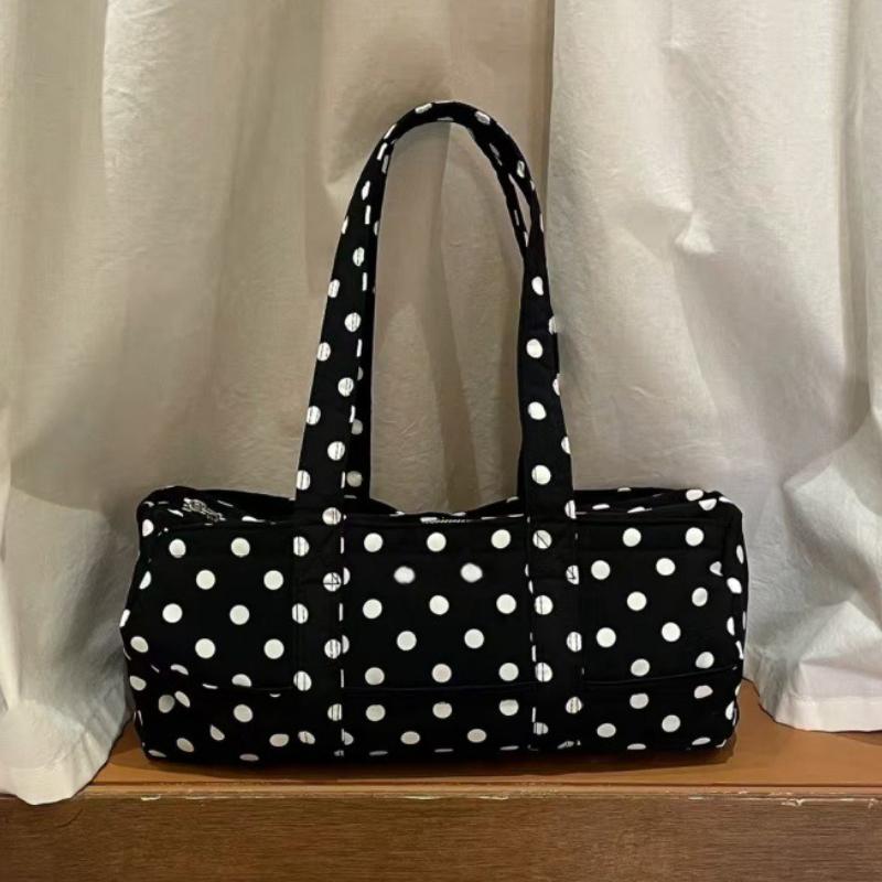 2026 2026 New Korean Sle Large Capaci Shoulder Bag Casual Travel Ladies Handbag Women's Y2k Polka Dot