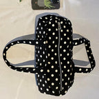 2026 2026 New Korean Sle Large Capaci Shoulder Bag Casual Travel Ladies Handbag Women's Y2k Polka Dot
