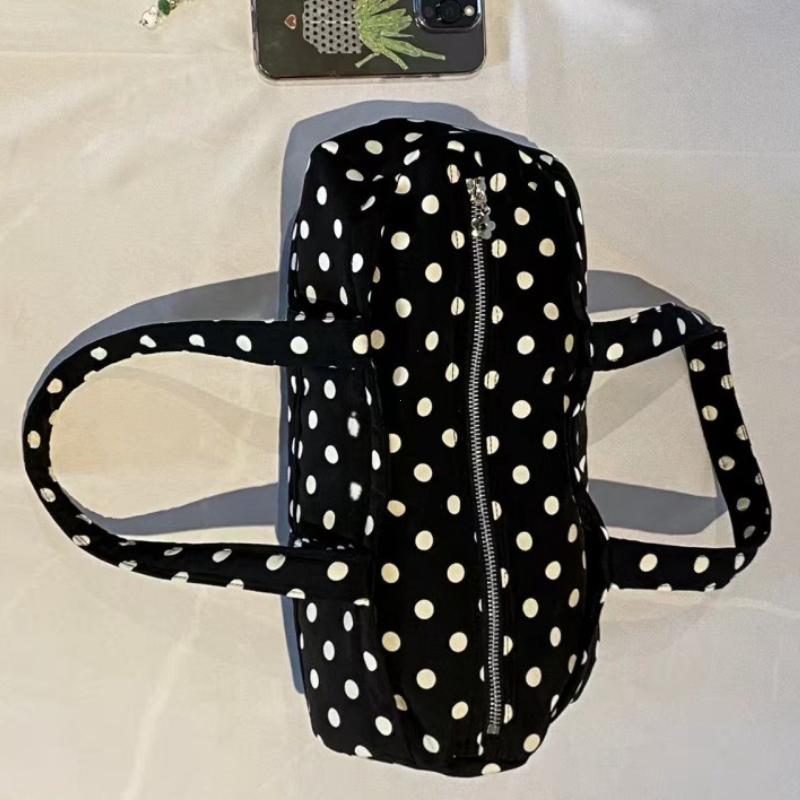 2026 2026 New Korean Sle Large Capaci Shoulder Bag Casual Travel Ladies Handbag Women's Y2k Polka Dot
