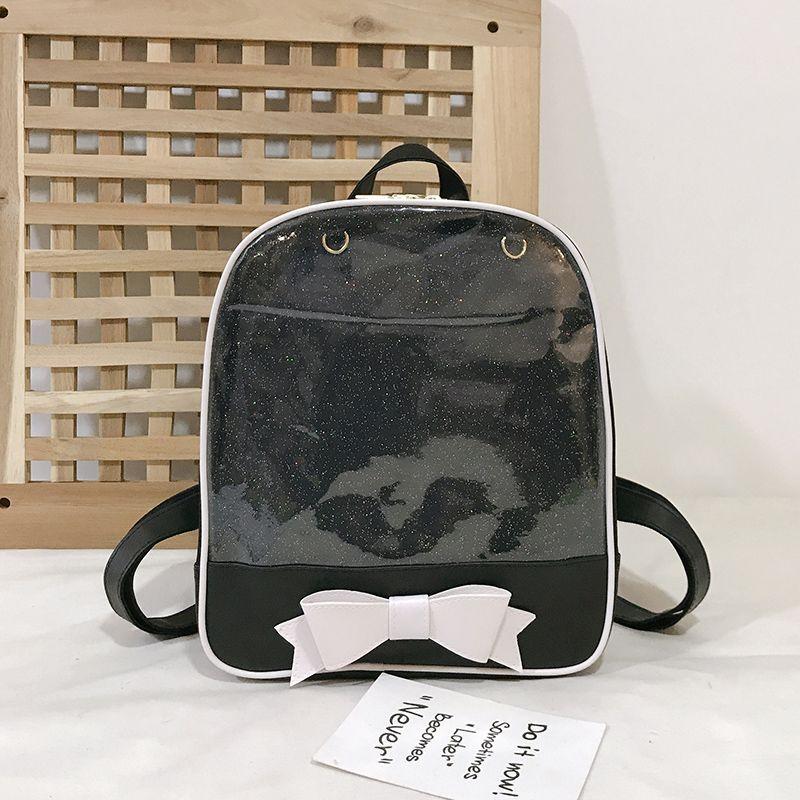 2026 Clear Transparent Kawaii Backpacks Women Harajuku Bow-knot Itabags School Bags for Teenager Girls