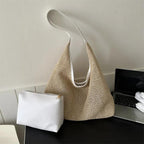 2026 Casual Beach Summer Popular Woven Mother-in-law Bag 2026 Fashionable One-shoulder Seaside Travel