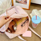 2026 Casual Underarm Bag Travel Luggage Bag Korean Style Solid Color Mommy Bag Tote Bags Heart Travel