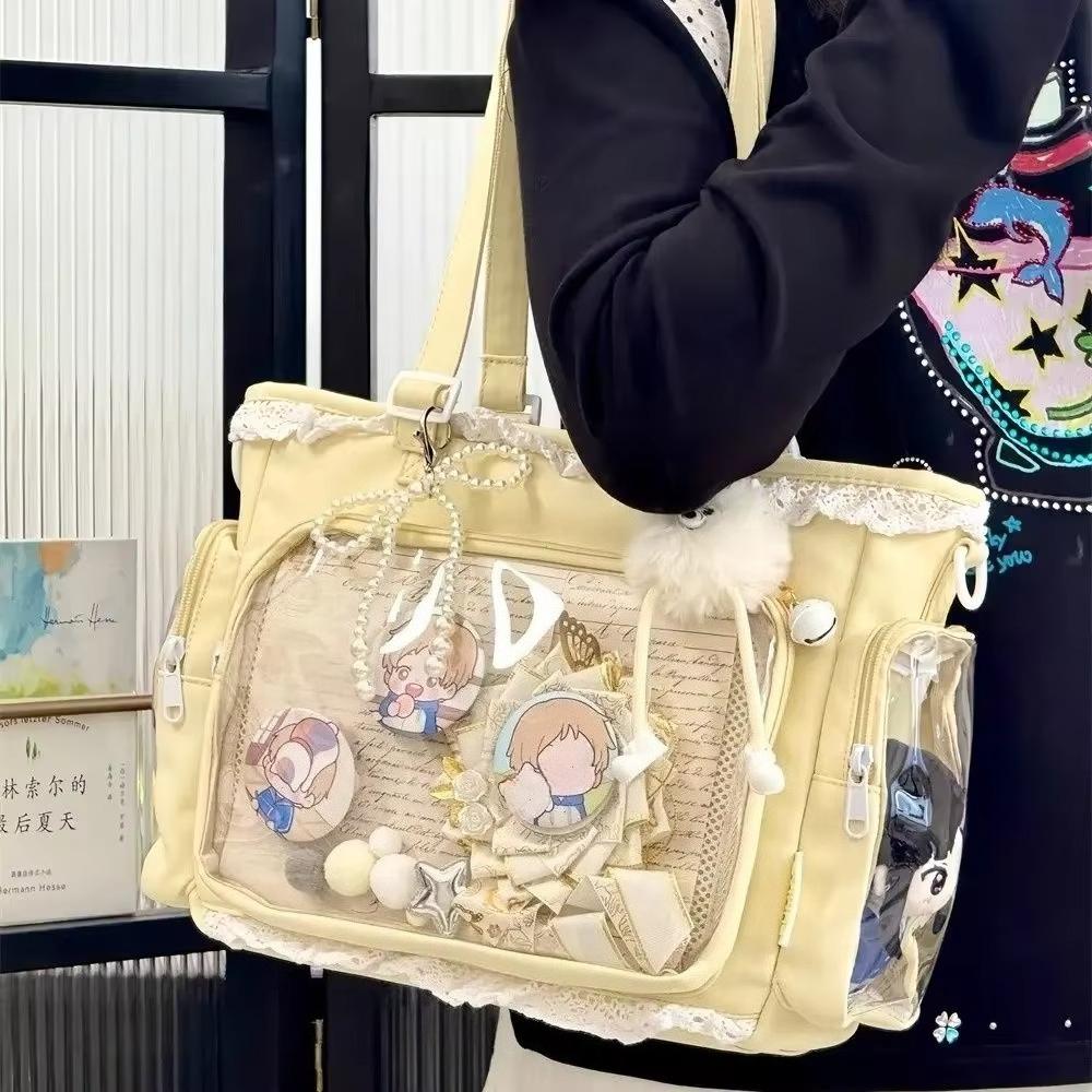 2026 Ballet Girls Large Capacity Kawaii Itabag Japanese Transparent JK Shoulder Crossbody Bags Gift For