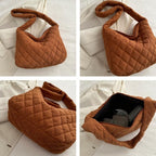 2026 Casual Diamond Corduroy Solid Colour Shoulder Bag Winter Thread Minimalistic Crossbody Bag Thick
