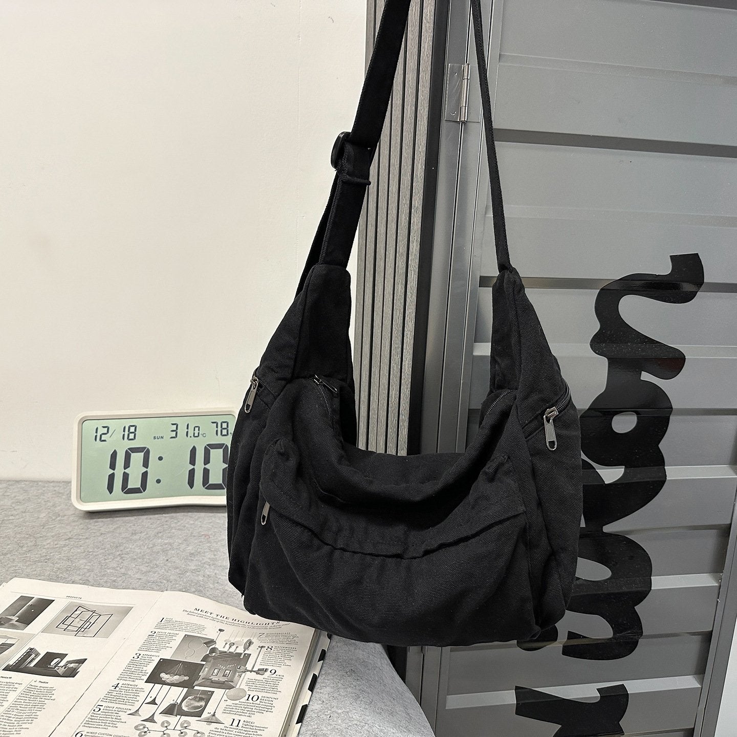 2026 100% Cotton Shoulder Bags Women Large Capacity Canvas Tooling Packages Korea Style Cloth Crossbody