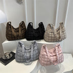 2026 2026 New Quilted Puffer Shoulder Bag for Women Large Capacity Tote Sling Bag Fashion Casual