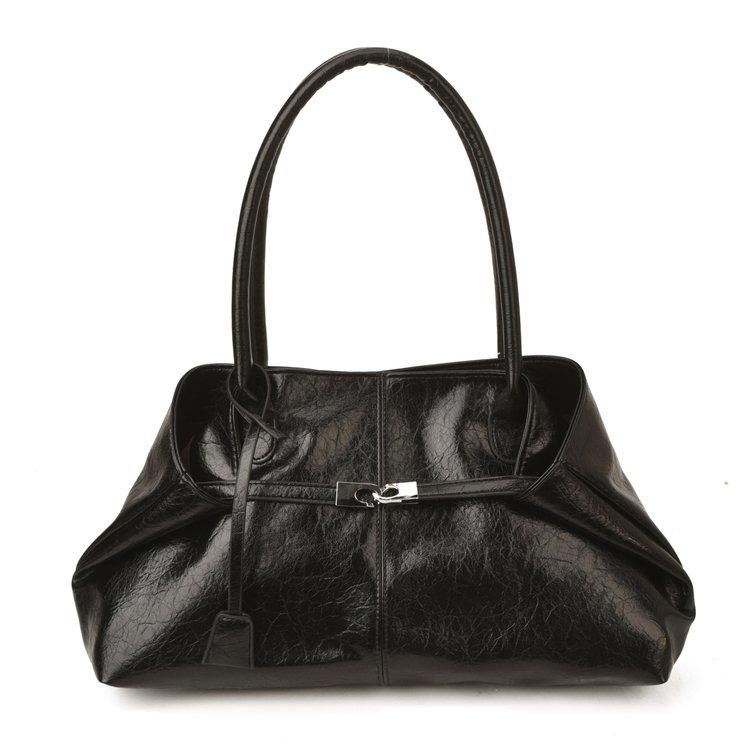 2026 2026 New Large Capacity Soft Leather Pleated Women's Handbag Retro Commuter Tote Bag Quality Single
