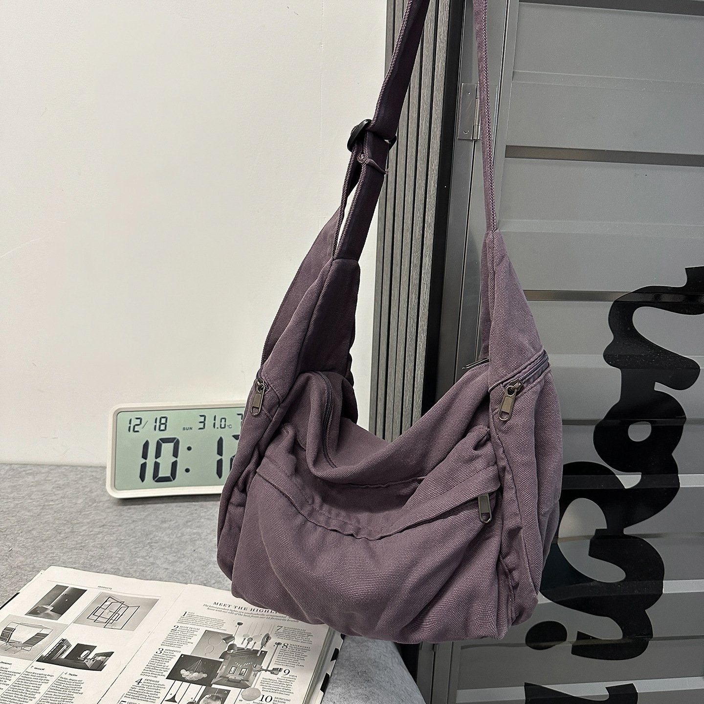 2026 100% Cotton Shoulder Bags Women Large Capacity Canvas Tooling Packages Korea Style Cloth Crossbody