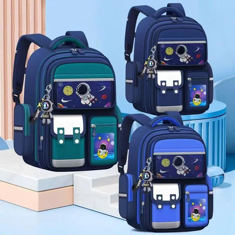2026 Astronaut Cartoon Backpack Grades 3-6 Large Capacity Schoolbag Outdoor Waterproof School Bag