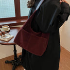 2026 2-IN-1 Underarm Shoulder Bag Sets for Women Faux Suede Multi Pockets Large Capacity Shopper Tote Bag