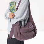 2026 100% Cotton Shoulder Bags Women Large Capacity Canvas Tooling Packages Korea Style Cloth Crossbody