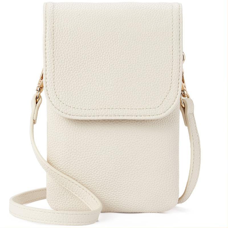 2026 Fashionable and Minimalist PU Leather Women's Crossbody Bag Designer Mobile Phone Bag Change Small