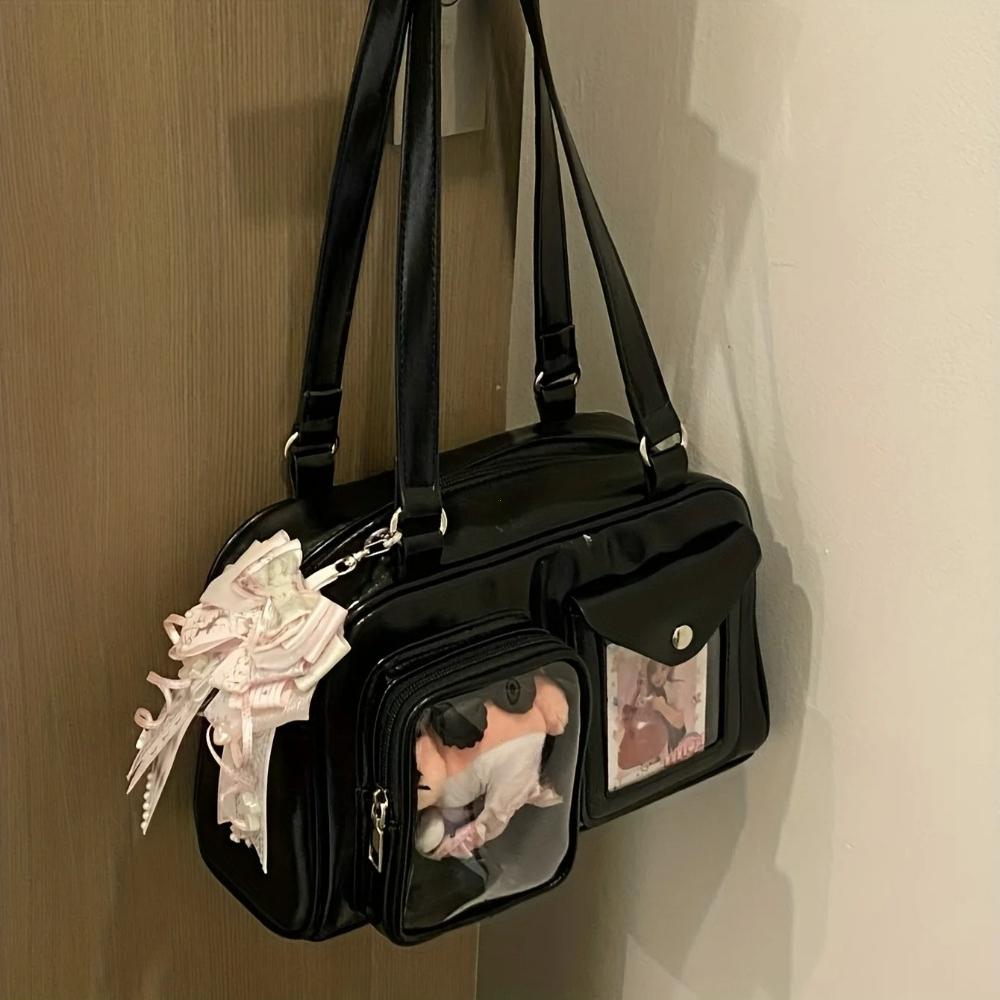 2026 Cute Anime Crossbody Bag for Women, Large Capacity Purse for School, Cosplay & Daily Use. Durable &