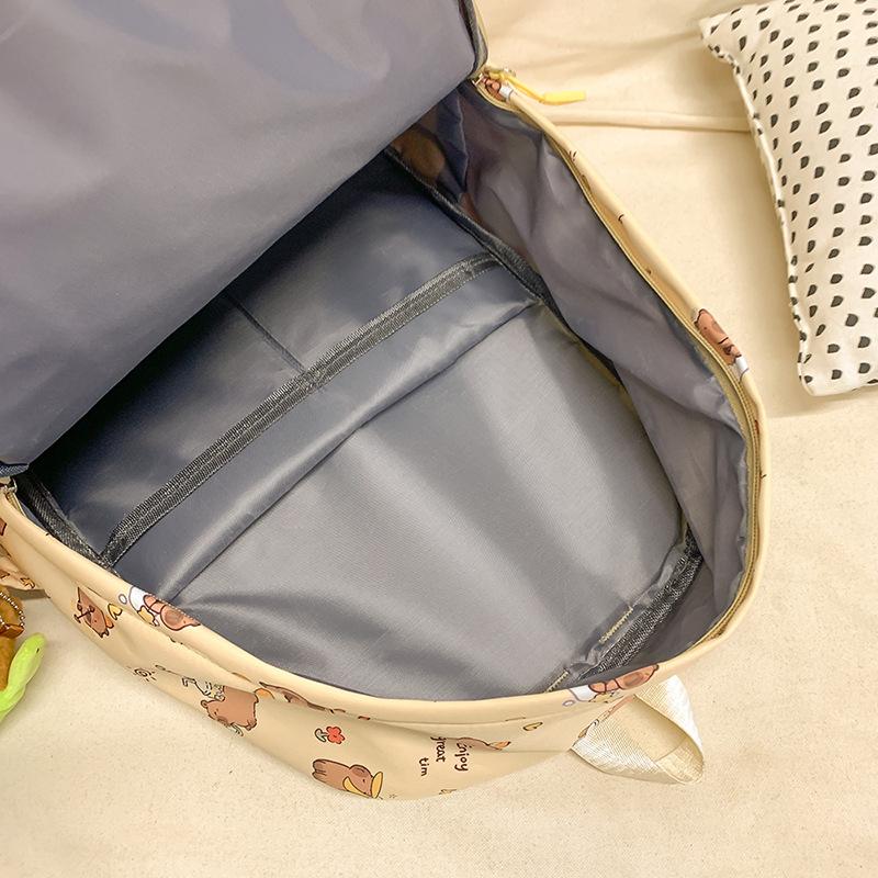 2026 Cute Capybara Backpack for Girls Boys Student Teenager Children's Rucksack Women Cute Casual School