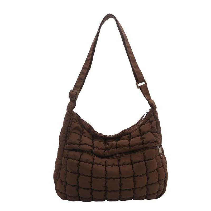 2026 2026 New Quilted Puffer Shoulder Bag for Women Large Capacity Tote Sling Bag Fashion Casual