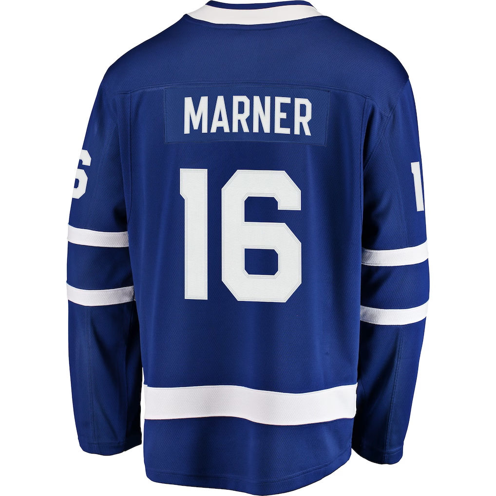 Toronto Maple #16 Leafs Mitchell Marner Fanatics Blue Breakaway Embroidery Jersey