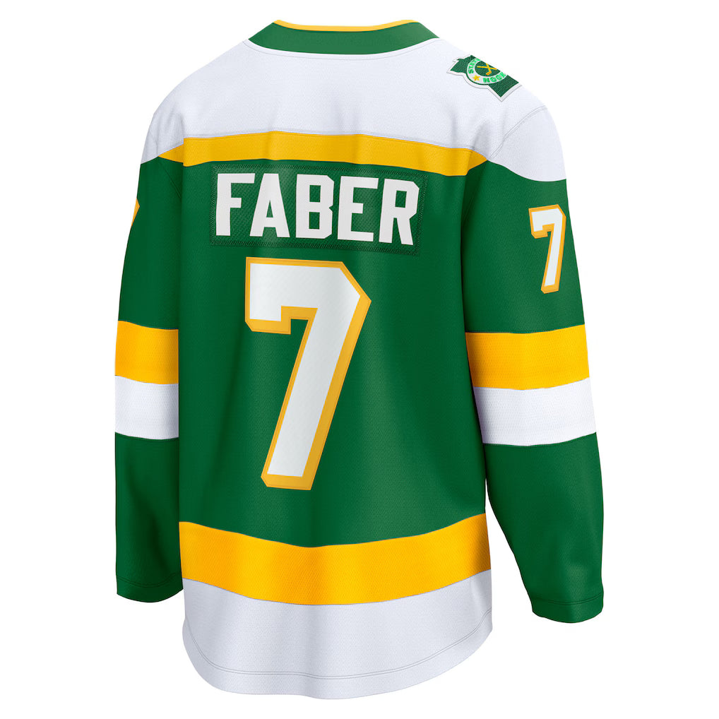 Minnesota Wild #7 Brock Faber Fanatics Green Alternate Breakaway Embroidery Jersey