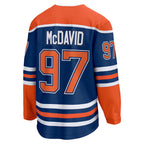 Edmonton Oilers #97 Connor McDavid Fanatics Royal Home Breakaway Embroidery Jersey