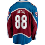 Colorado Avalanche #88 Martin Necas Fanatics Burgundy Breakaway Embroidery Jersey