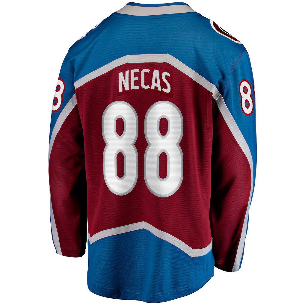 Colorado Avalanche #88 Martin Necas Fanatics Burgundy Breakaway Embroidery Jersey
