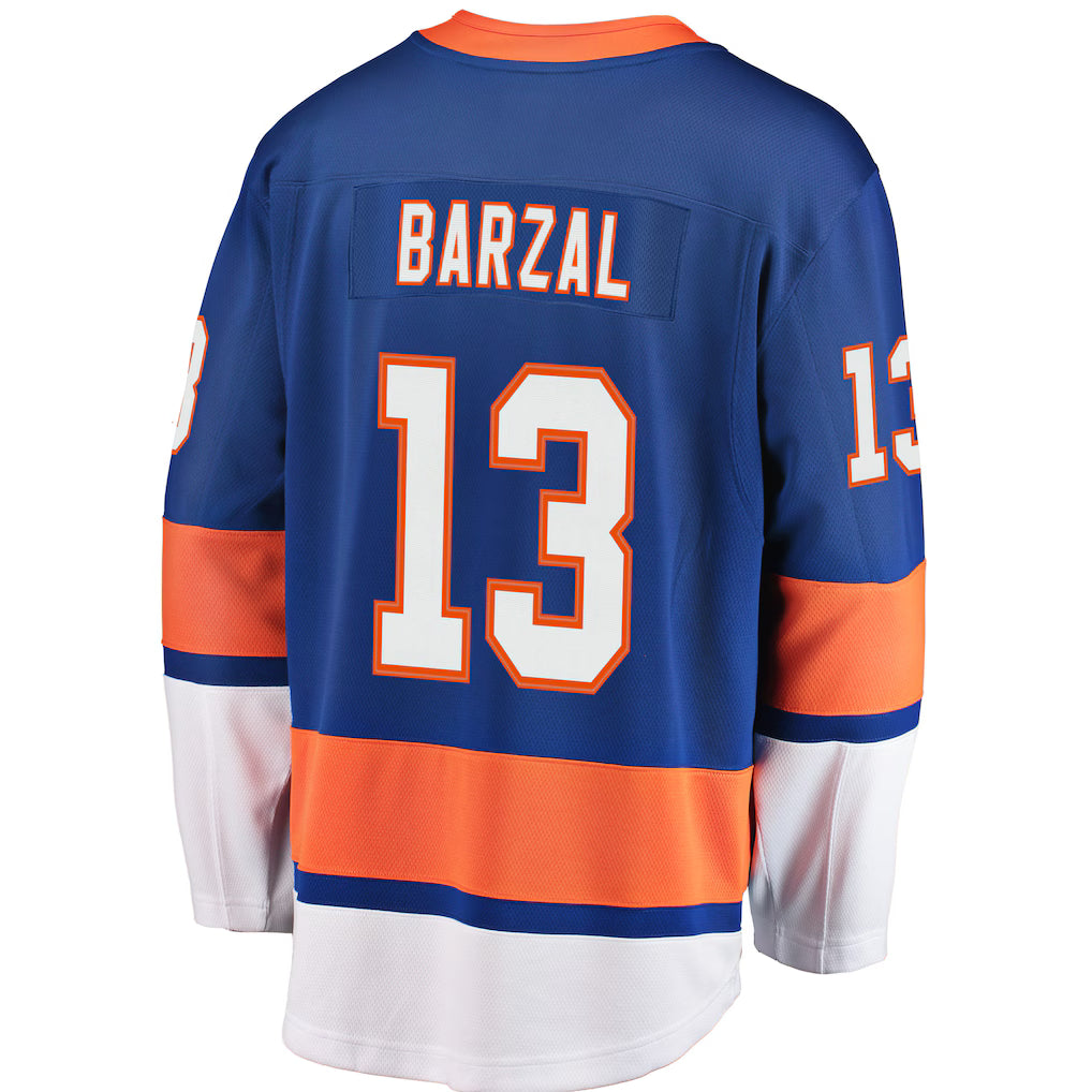 New York Islanders #13 Mathew Barzal Fanatics Royal Breakaway Embroidery Jersey