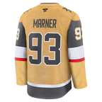 Vegas Golden #93 Knights Mitch Marner Fanatics Gold Home Premium Embroidery Jersey