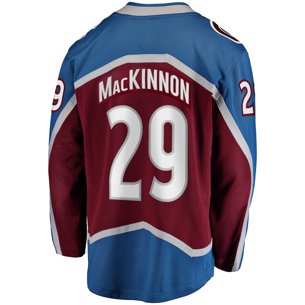 Colorado Avalanche #29 Nathan MacKinnon Fanatics Burgundy Home Breakaway Embroidery Jersey