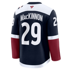 Colorado Avalanche #29 Nathan MacKinnon Fanatics Navy Alternate Premium Embroidery Jersey