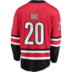 Carolina Hurricanes #20 Sebastian Aho Fanatics Red Alternate Breakaway Embroidery Jersey